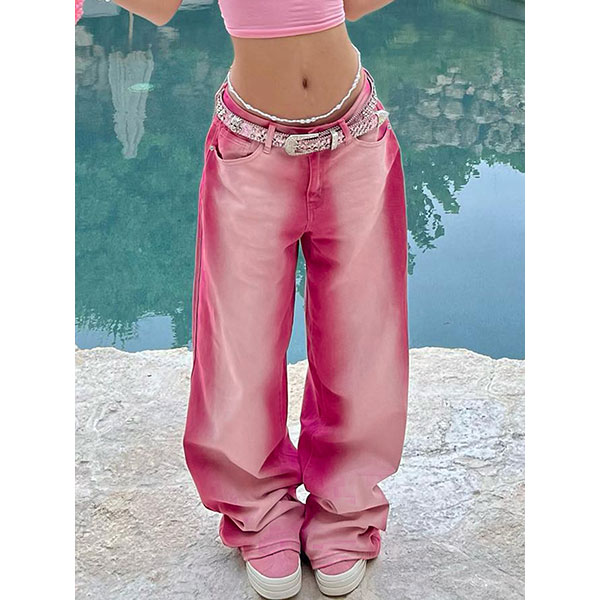 PINK DENIM PANTS