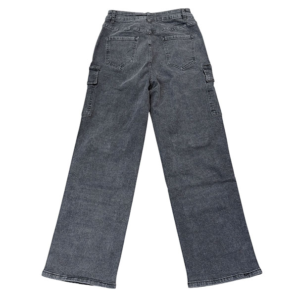 MULTI POCKET BLACK DENIM PANTS
