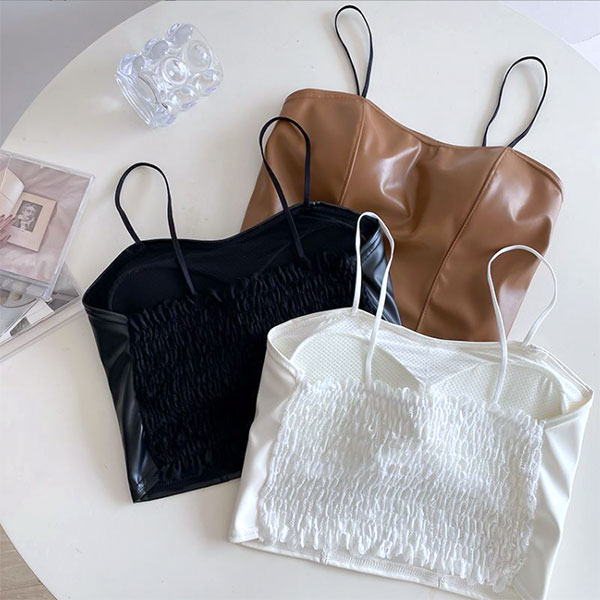 ECO LEATHER CAMISOLE