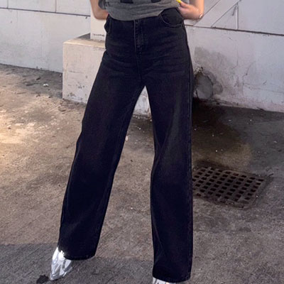 BLACK DENIM PANTS