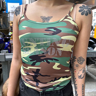 STONE CAMO CAMISOLE