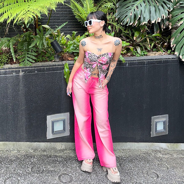 LEOPARD FLOWER BARE TOP