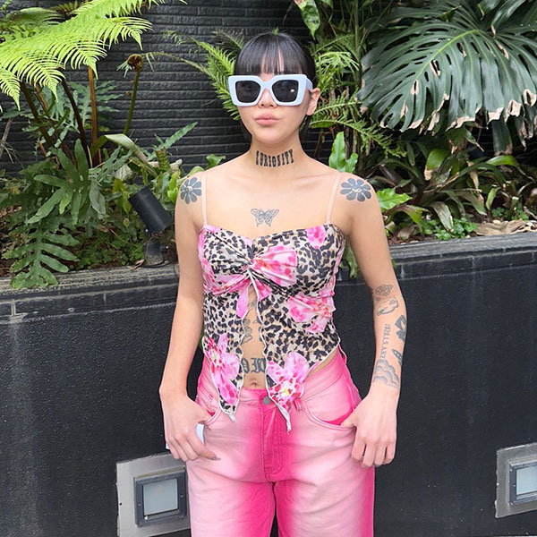 LEOPARD FLOWER BARE TOP