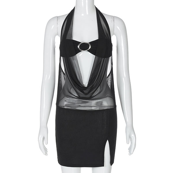 SHEER HOLLOW ONEPIECE