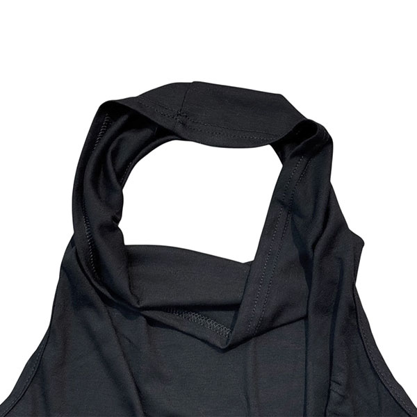 OPEN BACK HALTER NECK