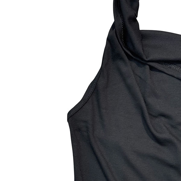 OPEN BACK HALTER NECK