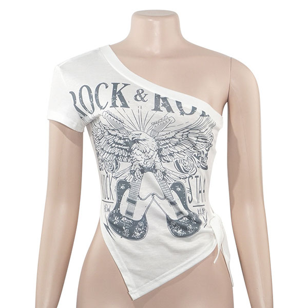 ONE SHOULDER EAGLE CUTSEW