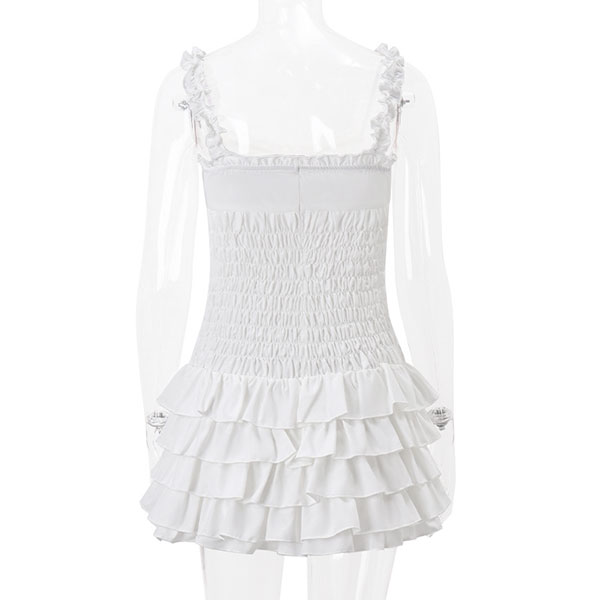 SHIRRING FRILL ONE PIECE