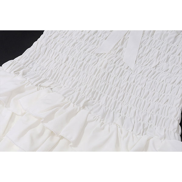 SHIRRING FRILL ONE PIECE