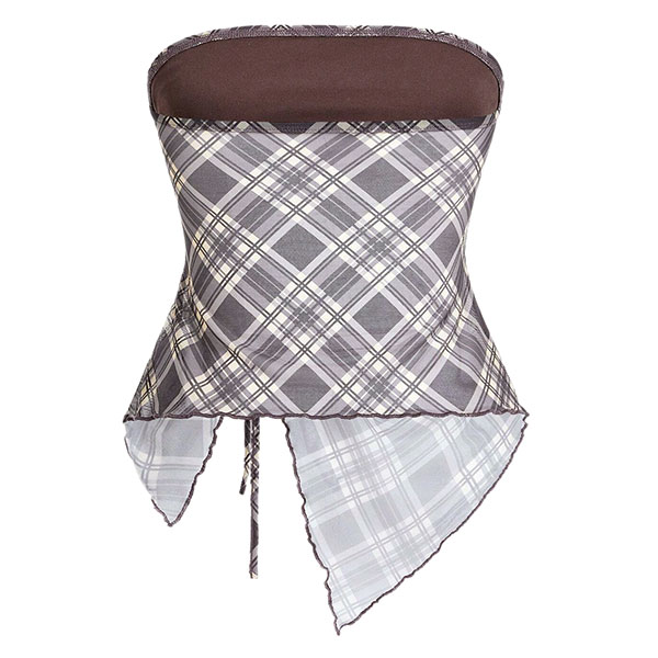 SHEER CHECK BARETOP