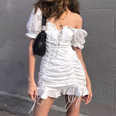 DRAWSTRING ONEPIECE