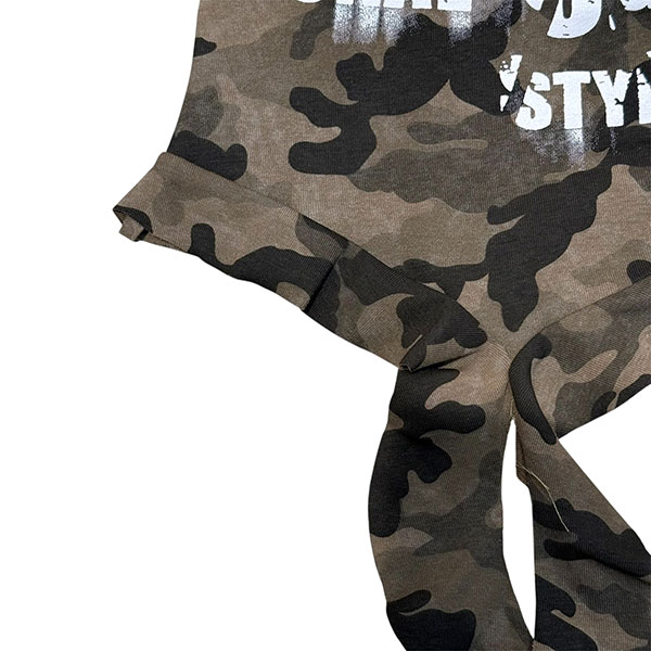 CAMO FRILL BARETOP
