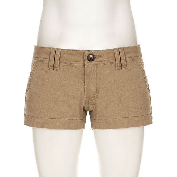 LOW WAIST CHINO SHORTS