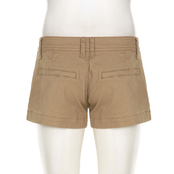 LOW WAIST CHINO SHORTS
