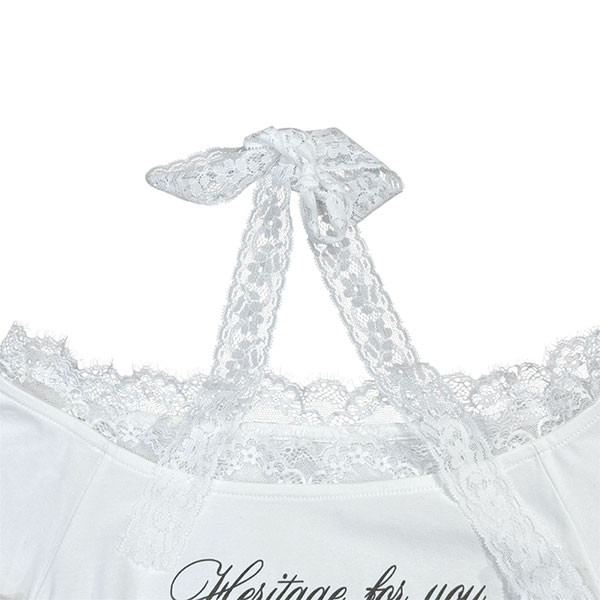LACE LETTER OFF SHOULDER