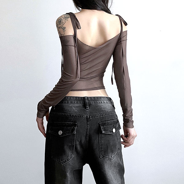 SHEER WRAP TOPS