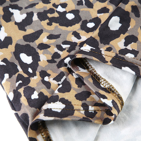 LEOPARD TRIM TWO PIECE