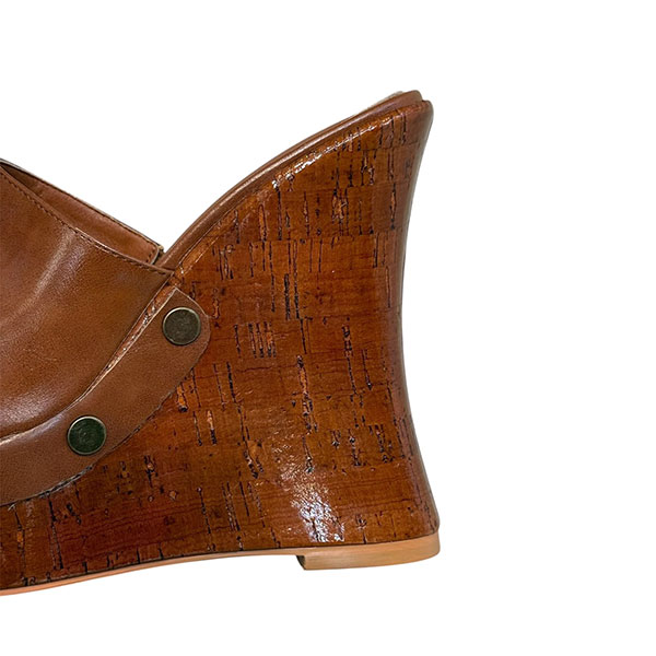 WOOD GRAIN PLATFORM SANDAL