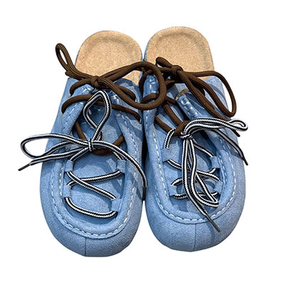 LACE SUEDE SANDAL