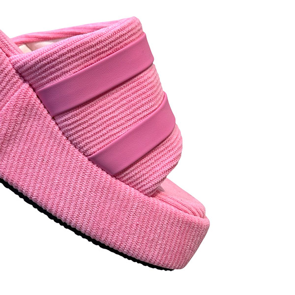 CORDUROY PLATFORM SANDAL