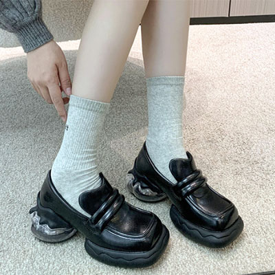 REAL LEATHER COLLEGE AIR SHOES