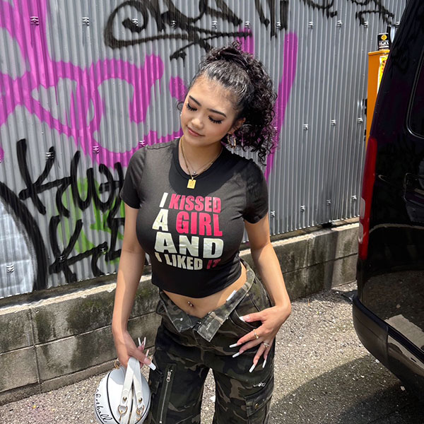I KISSED A GIRL T-SHIRT