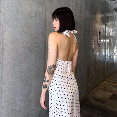 DOT HALTER ONE PIECE