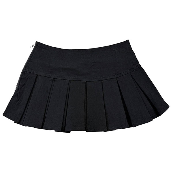 STUDS PLEATS SKIRT