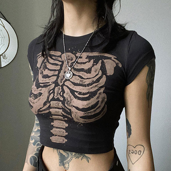 BONE CROPPED T-SHIRT