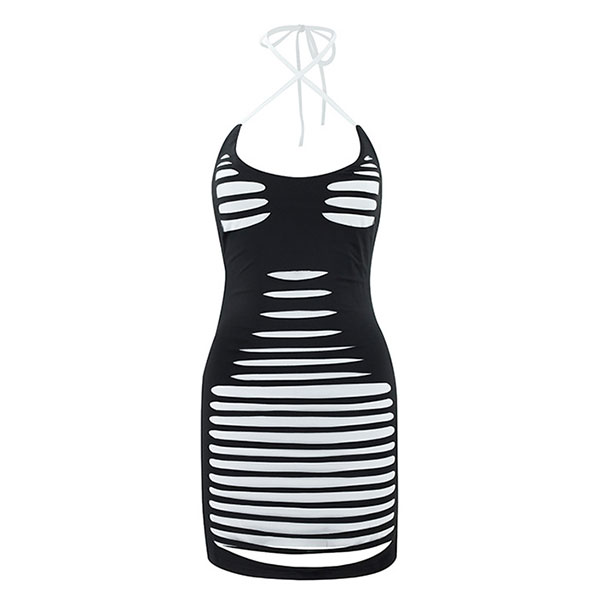 HOLLOW HALTER ONEPIECE