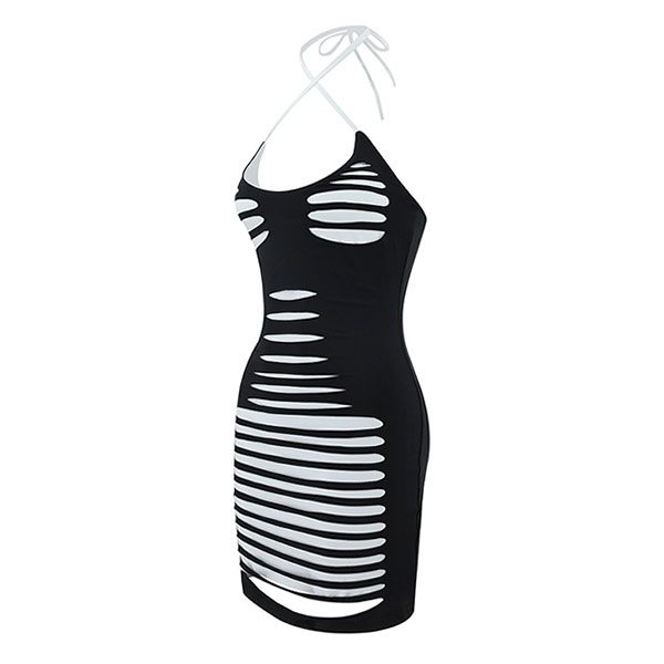 HOLLOW HALTER ONEPIECE