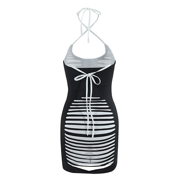 HOLLOW HALTER ONEPIECE