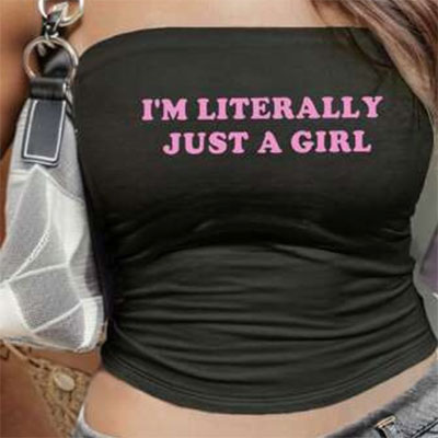 JUST A GIRL BARE TOP