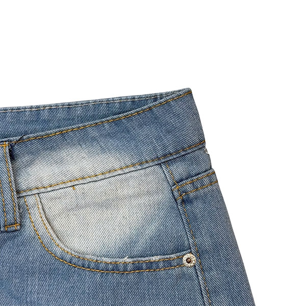 DAMAGE DENIM SHORTS