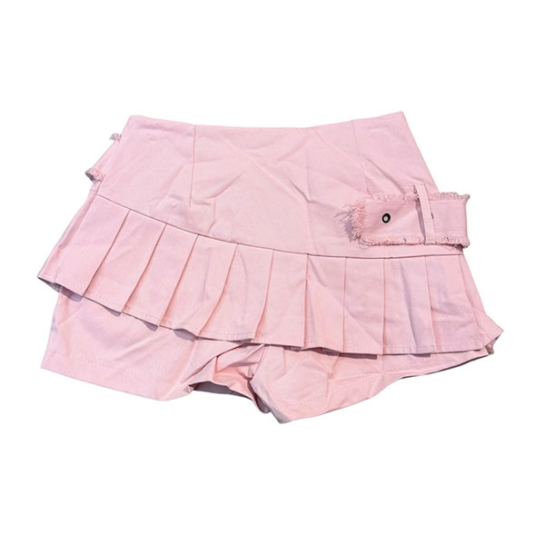 WIDE BELT PLEATS SKORT