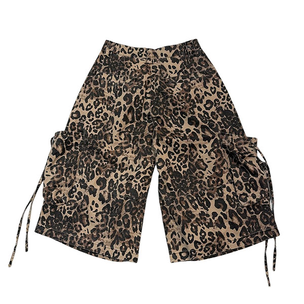 LEOPARD CARGO SHORTS
