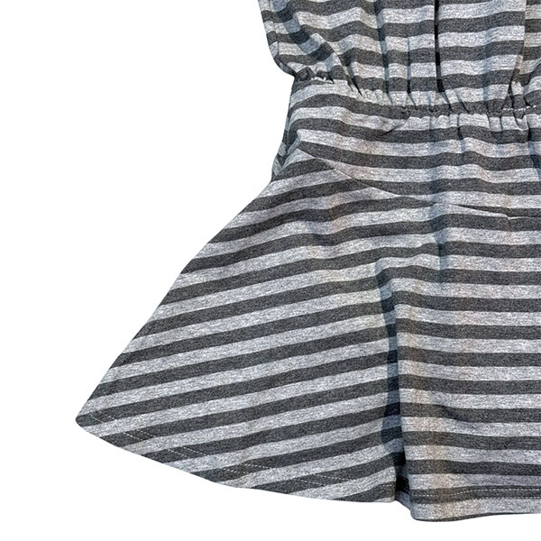 BORDER OPEN BACK ONEPIECE