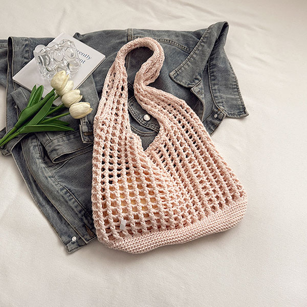 FLOWER MESH TOTE BAG