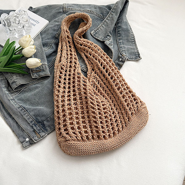 FLOWER MESH TOTE BAG