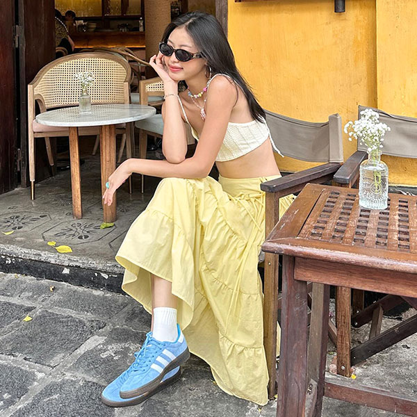 GATHER LONG SKIRT