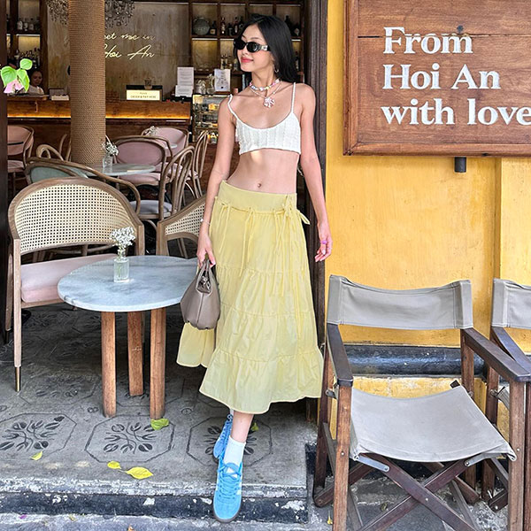 GATHER LONG SKIRT