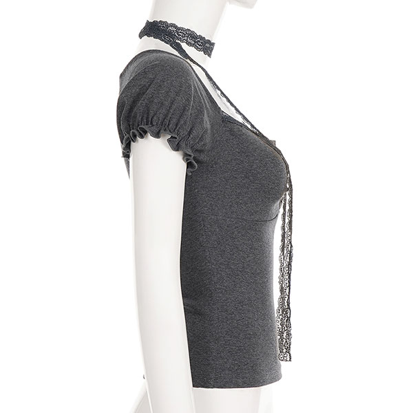 PUFF SLEEVE FRENCH CUTSEW