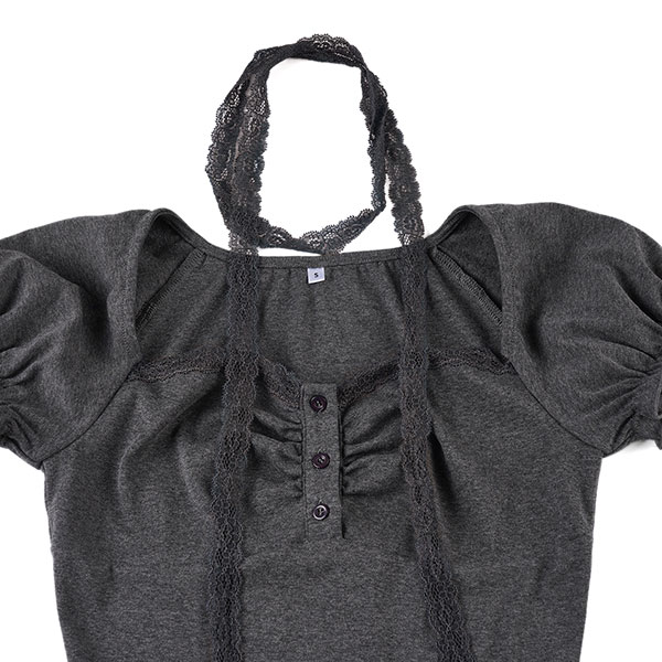 PUFF SLEEVE FRENCH CUTSEW