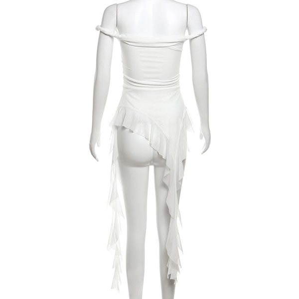 SHEER FRINGE OFF SHOULDER