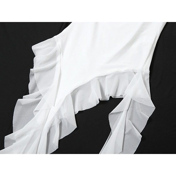 SHEER FRINGE OFF SHOULDER