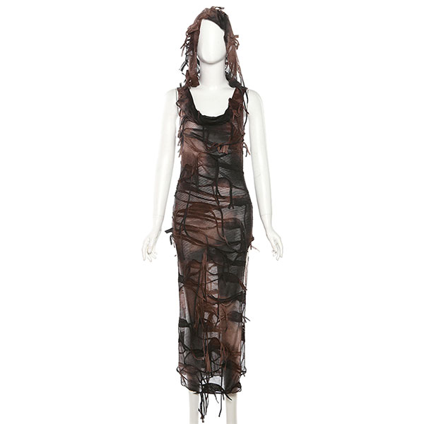 FRINGE SHEER ONEPIECE