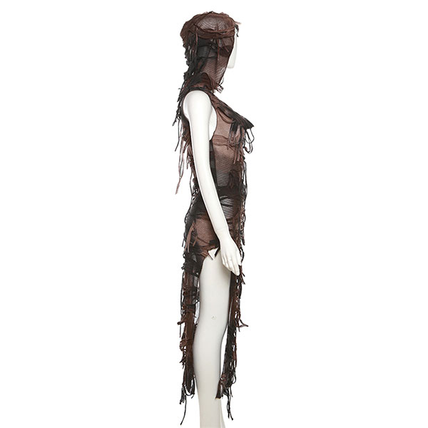FRINGE SHEER ONEPIECE