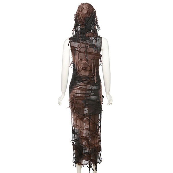 FRINGE SHEER ONEPIECE