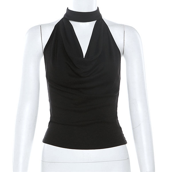 BACKLESS HALTER NECK