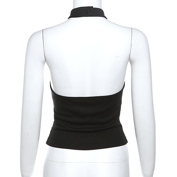 BACKLESS HALTER NECK